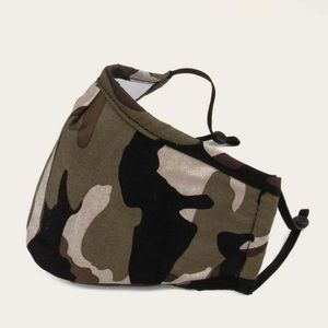 Camouflage Print Face Mask